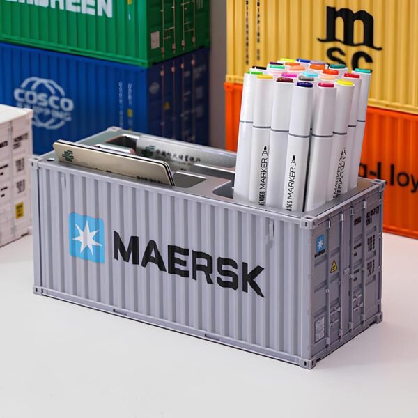 container style multi compartment desk organizer (1 pc)