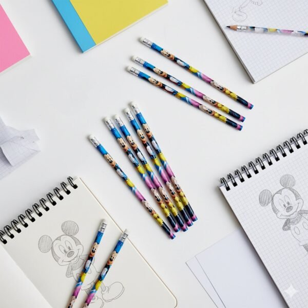 premium cartoon printed graphite pencils set of 12 pc