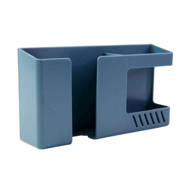 wall mounted storage holder â€“ mobile and remote control organizer (1 pc)