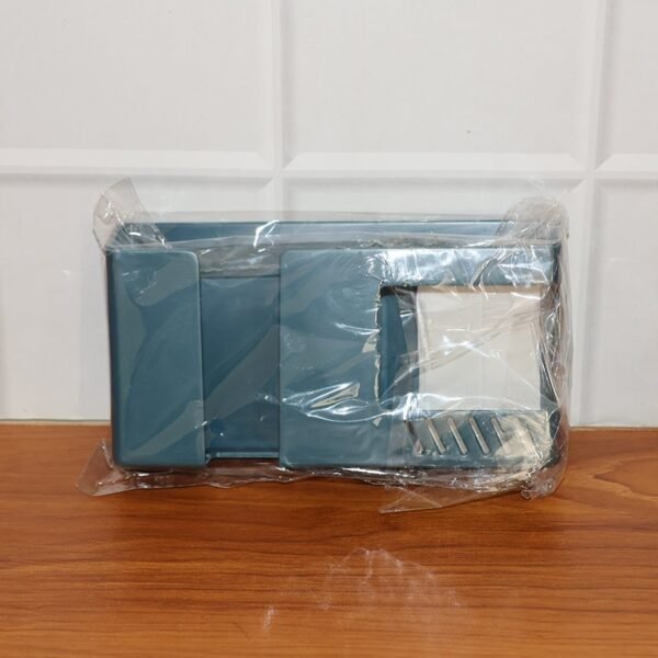 wall mounted storage holder â€“ mobile and remote control organizer (1 pc)