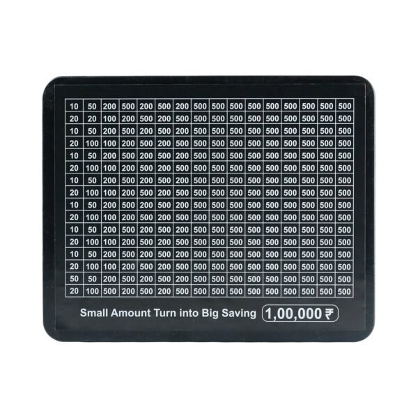 reusable money saving piggy bank with black gel pen (15 Ã— 19 cm, 1 pc)