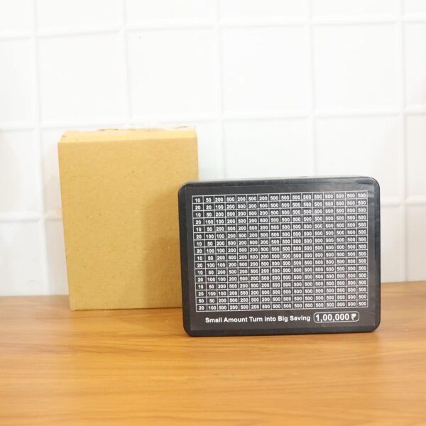 reusable money saving piggy bank with black gel pen (15 Ã— 19 cm, 1 pc)