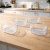 transparent multipurpose serving bowl set (4 pc set) transparent multipurpose serving bowl set (4 pc set)