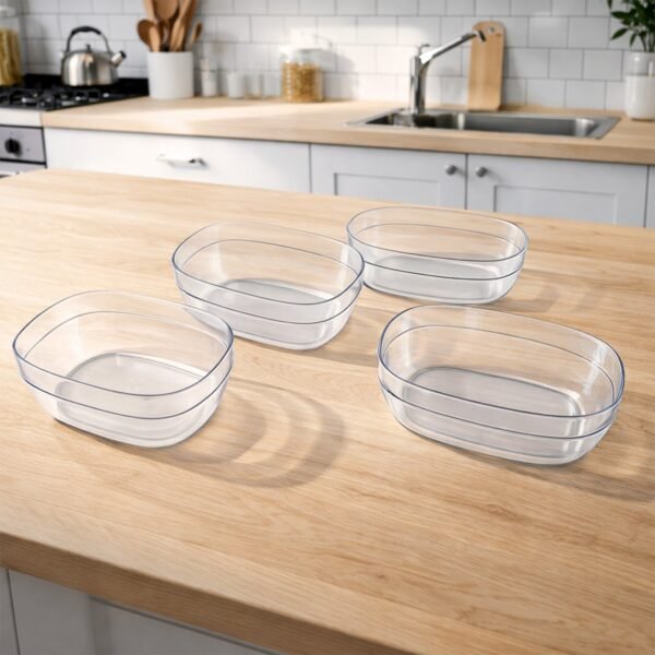 transparent multipurpose serving bowl set (4 pc set) transparent multipurpose serving bowl set (4 pc set)