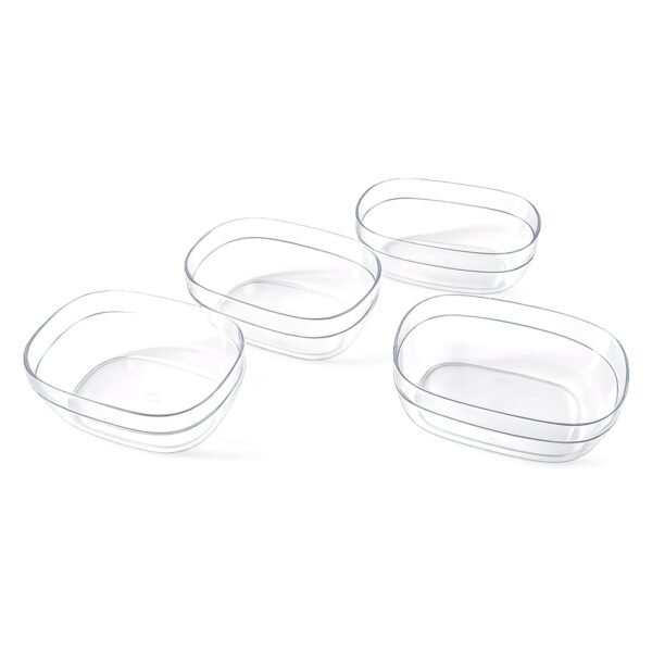 transparent multipurpose serving bowl set (4 pc set) transparent multipurpose serving bowl set (4 pc set)