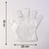 disposable clear gloves, 50 pc pack