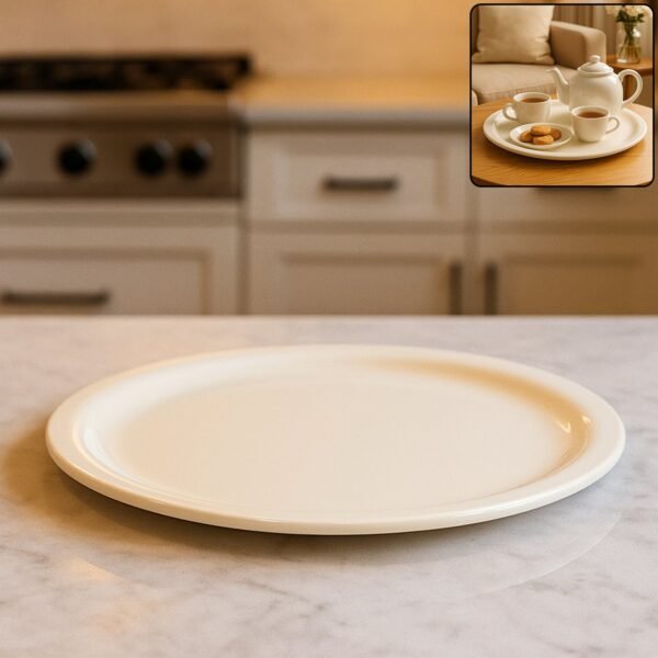 large round multi purpose serving plate / tray (1 pc / 33 cm)