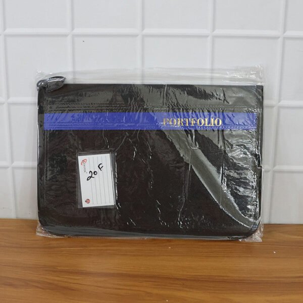 aerotix a4 portfolio file zipper â€“ 20 leaf professional document organizer folder