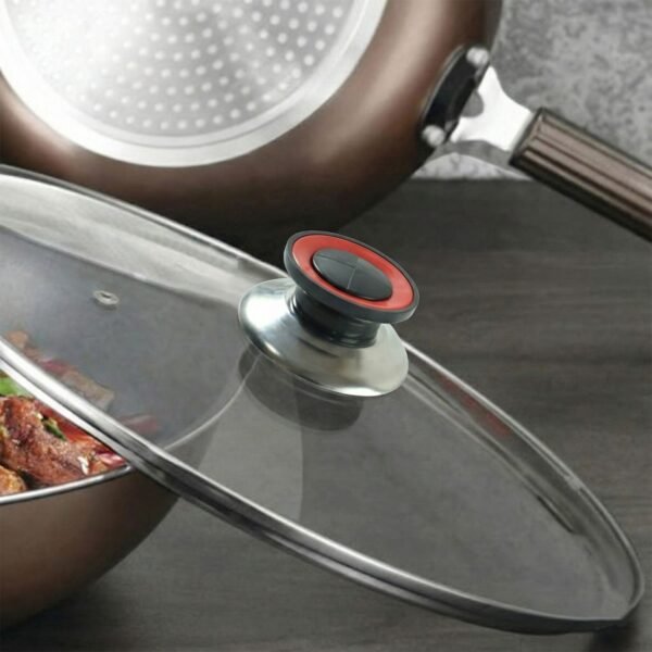 transparent heat resistant glass cooking lid (1 pc)