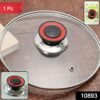 transparent heat resistant glass cooking lid (1 pc)