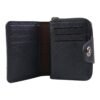 premium black zip around card holder wallet (1 pc)