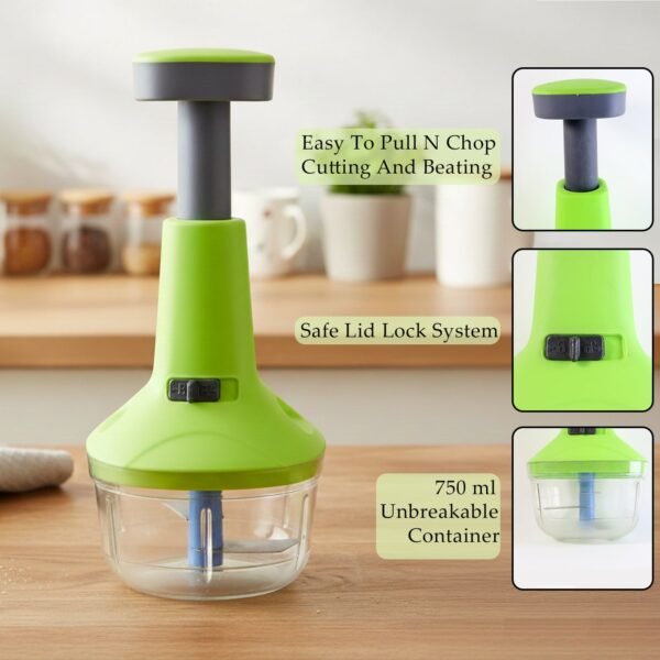 push down vegetable & fruit chopper (b grade / 750 ml)