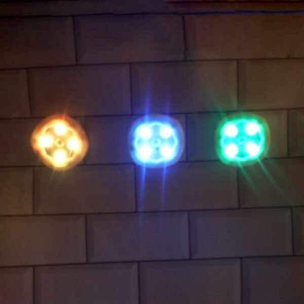 multicolor remote control led touch light set