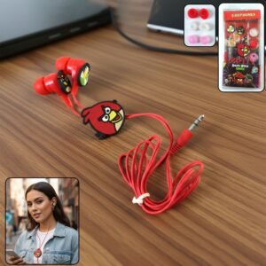 cartoon character wired in ear earphones (1 set)
