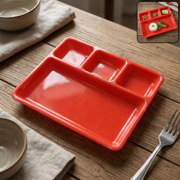 32 × 25 cm multipurpose compartment serving tray (1 pc)