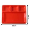 32 × 25 cm multipurpose compartment serving tray (1 pc) 32 × 25 cm multipurpose compartment serving tray (1 pc)