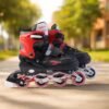 professional adjustable inline skates for kids and adults (xl / 1 pair)