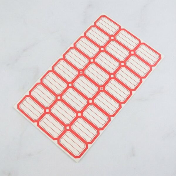 1 sheets self adhesive label stickers