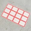 1 sheets self adhesive label stickers