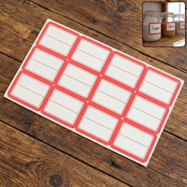 1 sheets self adhesive label stickers