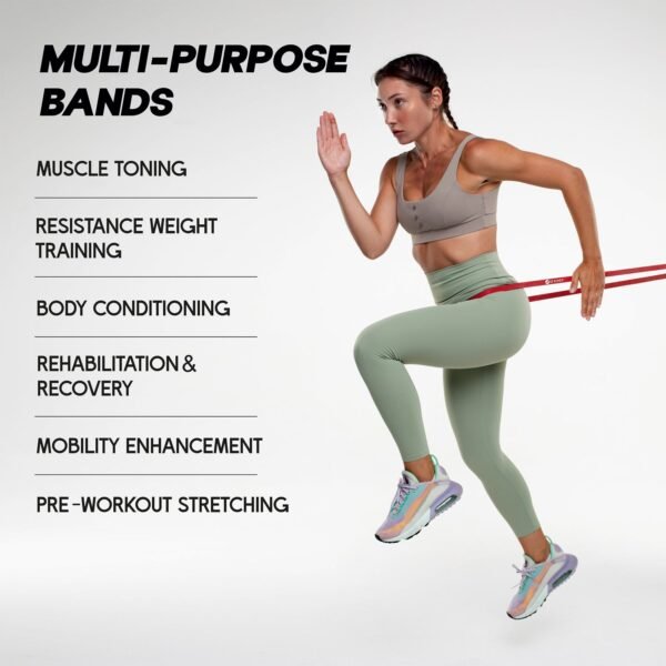 heavy duty resistance exercise band 2080Ã—13 mm