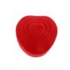 premium heart shaped velvet jewellery ring box (1 pc)
