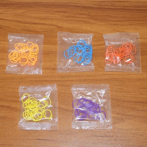 premium strong elastic rubber bands â€“ multipurpose mix color bands (1 pkt)