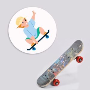 konex lightweight wood skateboard for kids, teens, adults