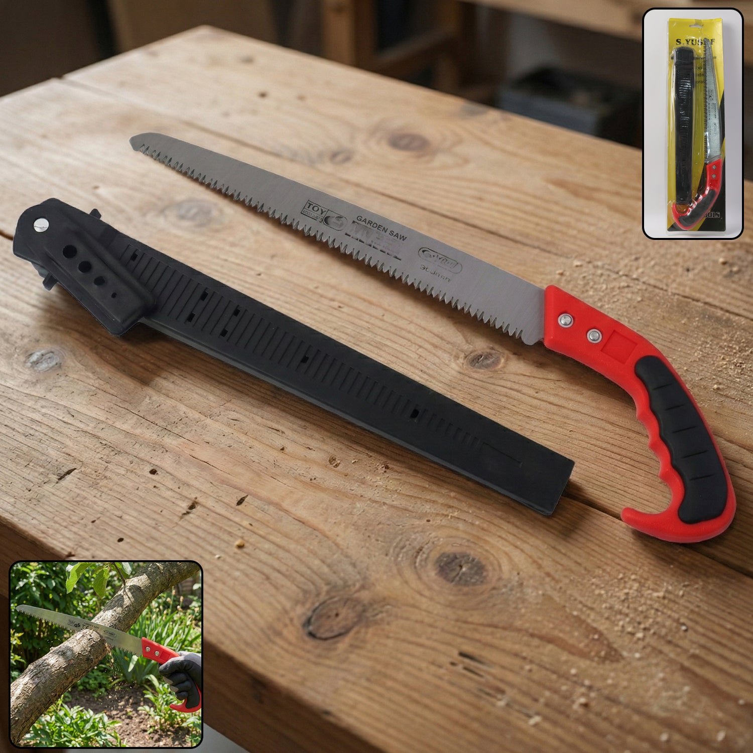 heavy duty 300 mm manual garden pruning saw (1 pc)