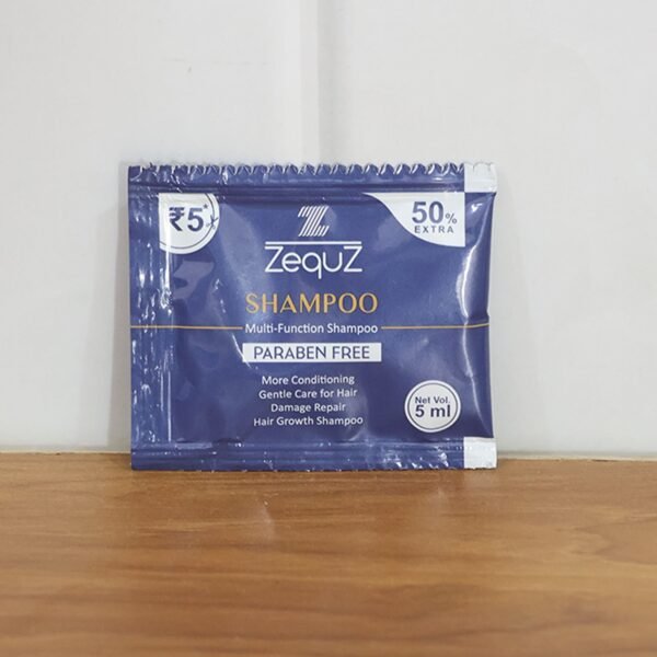 zequz paraben free multi function conditioning shampoo sachet (5 ml / 1 pc)