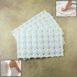anti slip bathroom massage mat with suction cups (33 × 21 cm / 4 pc)