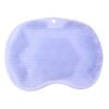 purple silicone bath massage cushion â€“ suction cup exfoliating foot scrubber & mat