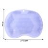 purple silicone bath massage cushion â€“ suction cup exfoliating foot scrubber & mat
