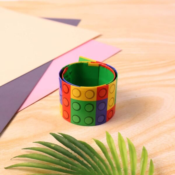 colorful snap slap bracelet toy (1 pc )