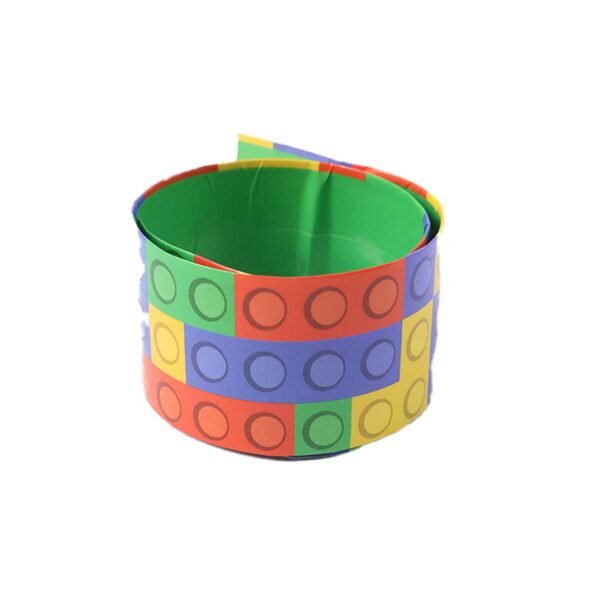 colorful snap slap bracelet toy (1 pc )