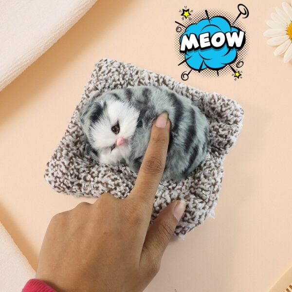 soft plush cute open eye cat car dashboard showpiece toy (1 pc)