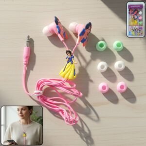 cute cartoon style wired in ear earphones (1 set)
