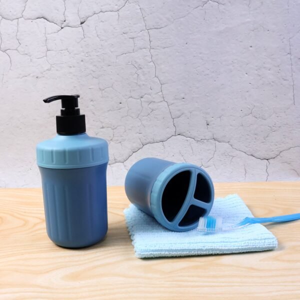 multipurpose soap dispenser with utility holder (1 set) multipurpose soap dispenser with utility holder (1 set)