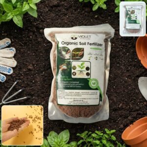 red organic soil fertilizer granules (1 kg pack)