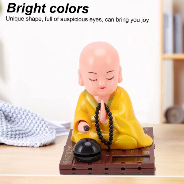 yellow solar powered sitting buddha statue (1 pc / medium) yellow solar powered sitting buddha statue (1 pc / medium)