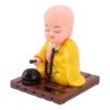 yellow solar powered sitting buddha statue (1 pc / medium) yellow solar powered sitting buddha statue (1 pc / medium)