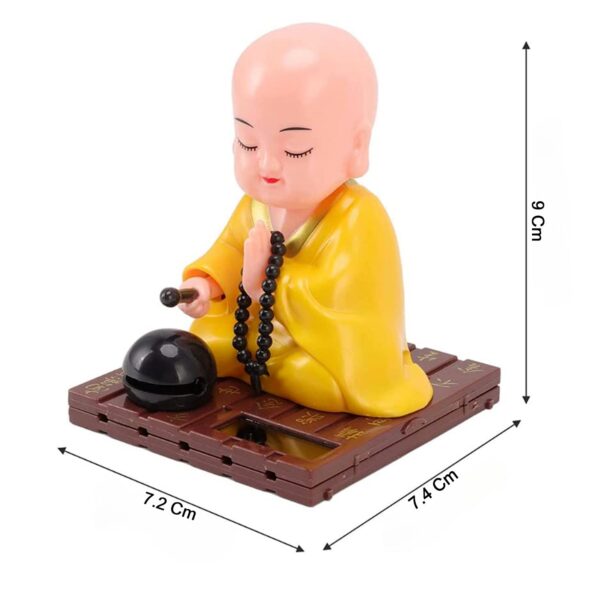 yellow solar powered sitting buddha statue (1 pc / medium) yellow solar powered sitting buddha statue (1 pc / medium)