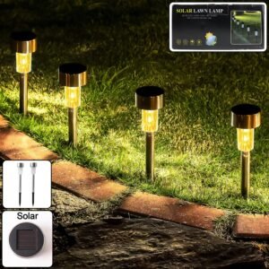 solar lawn lamp set of 12 pc
