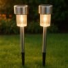 solar lawn lamp set of 12 pc