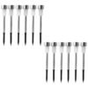 solar lawn lamp set of 12 pc