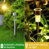 solar lawn lamp set of 12 pc
