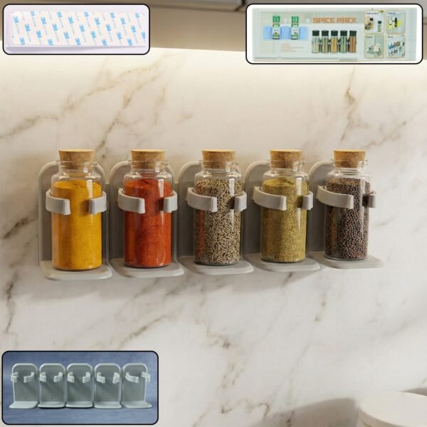 Shop Full Width wall mounted adjustable spice rack organizer (1 pc)