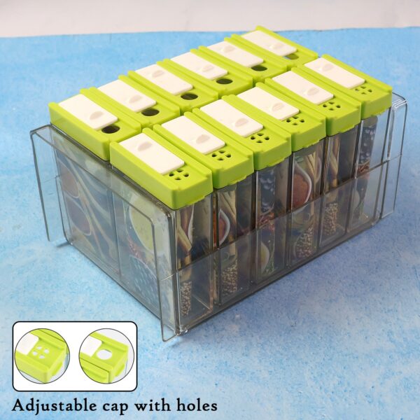 classic transparent spice rack with stand – 12 piece classic transparent spice rack with stand – 12 piece