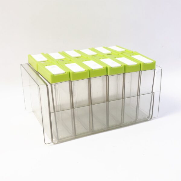 classic transparent spice rack with stand – 12 piece classic transparent spice rack with stand – 12 piece