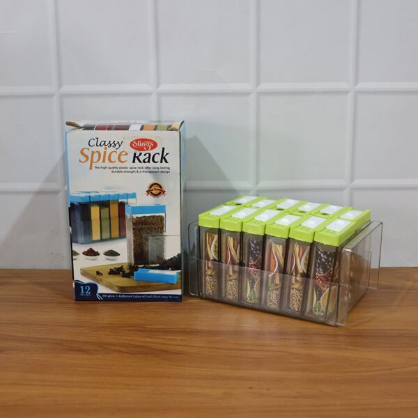 classic transparent spice rack with stand – 12 piece classic transparent spice rack with stand – 12 piece